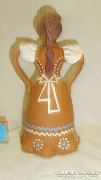Traditional ceramic girl statue, figurine