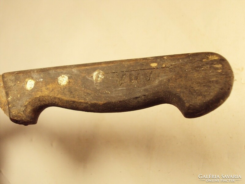 Antique old butcher knife kitchen knife pork cutting, boning knife approx. From the early 1900s