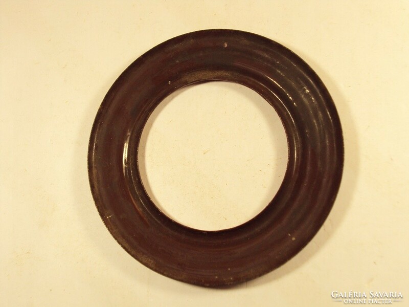 Enamel stove stove pipe wall disk ring from the 1970s-1980s