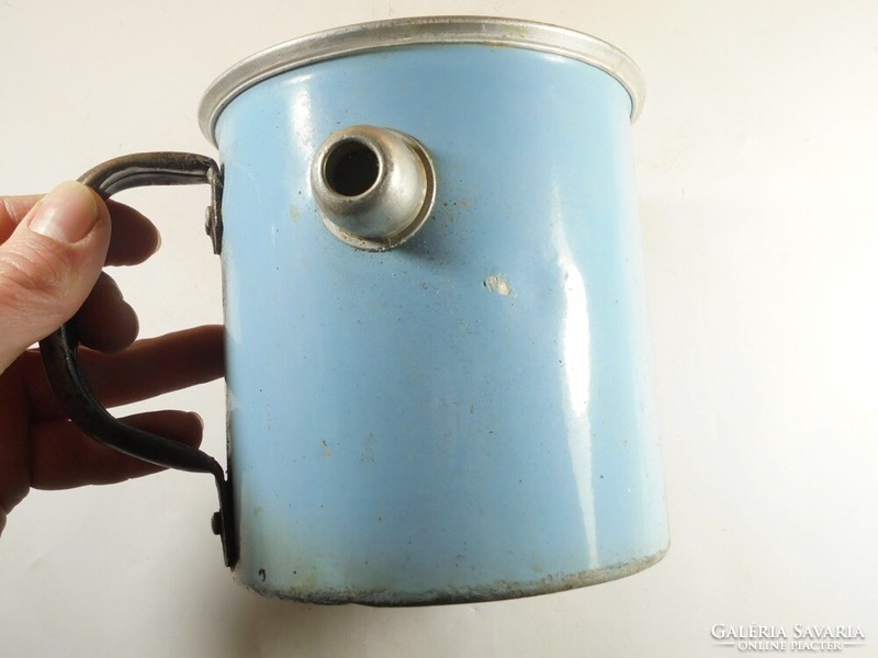 Old retro double-walled milk kettle milk kettle kitchen tool - alu aluminum