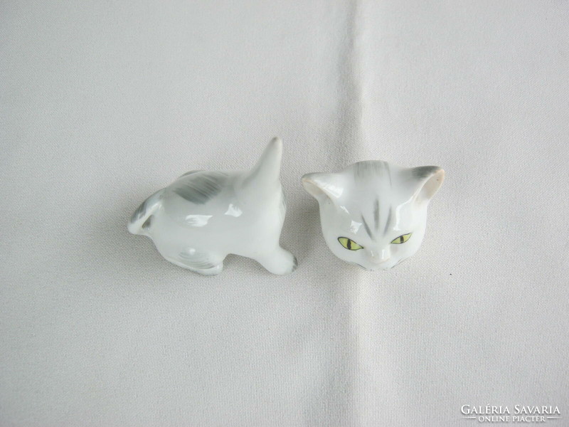 Aquincumi porcelain kitten cat