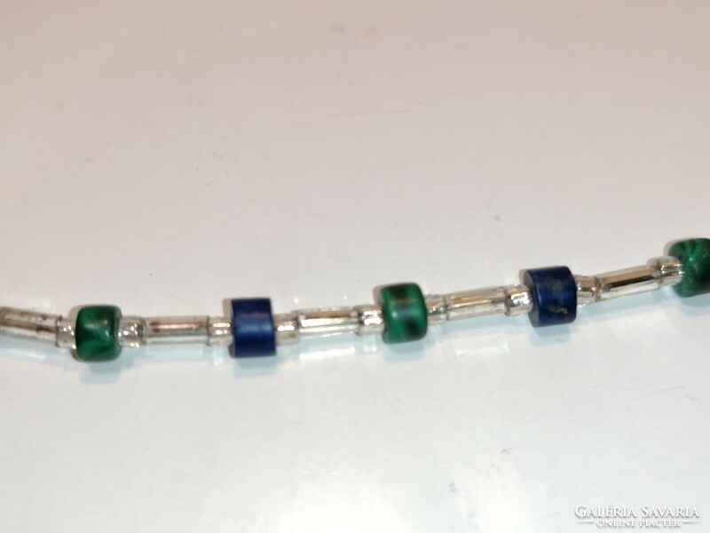 Malachite and lapis lazuli necklace (9)