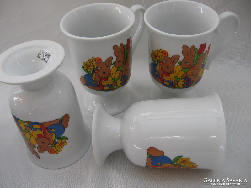Heim porcelain bunny Easter saucer cup
