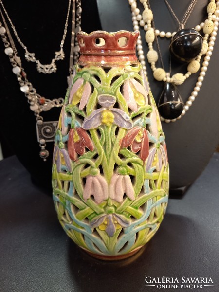 Antique fischer vase