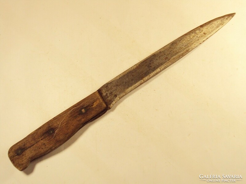 Antique old butcher knife kitchen knife approx. From the early 1900s