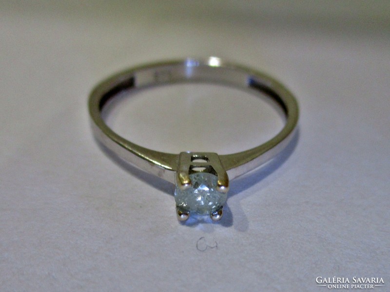 Beautiful 0.20ct yellow diamond 14kt gold ring