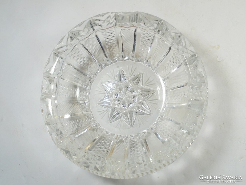 Retro régi üveg vagy kristály hamutál hamus hamutartó tál tálka - kb. 1970.80-as évekből