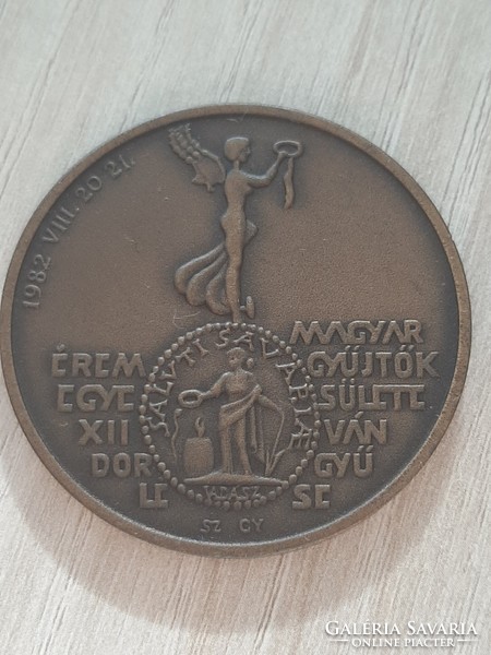Association of Hungarian Medal Collectors xii. Wandering meeting 1982 with sz gy sign