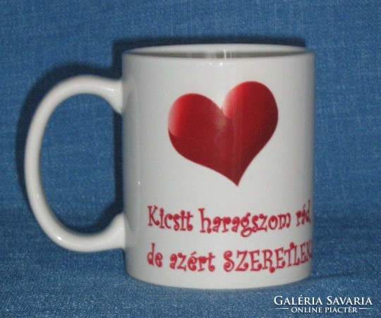 Ceramic mug with canine inscription