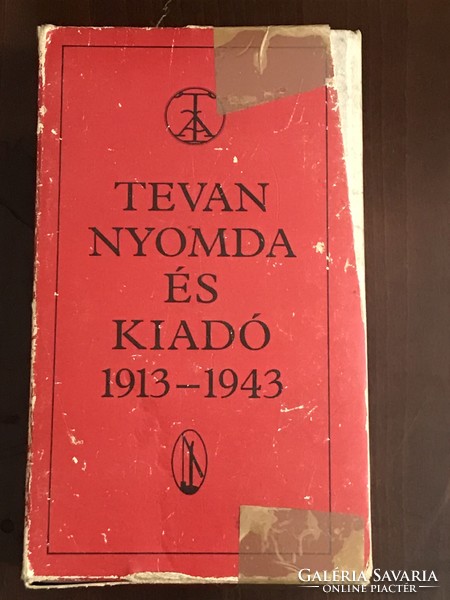 Tevan Nyomda és Kiadó 1913-1943. 12 db. kötet