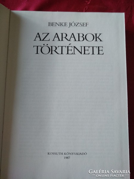 Benke József: Az arabok története, Alkudható