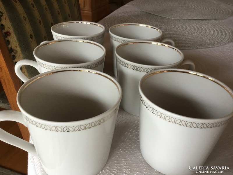 Antique tea cups, cocoa, in perfect condition (400)