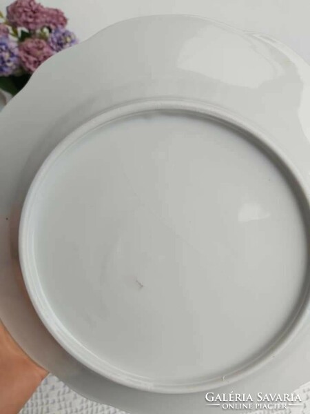 Régi Zsolnay porcelán nefelejcses margarétás tányérok lapostányér mélytányér