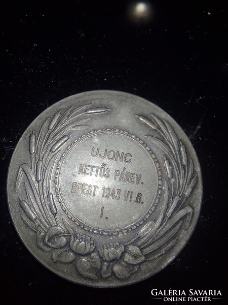 Commemorative medal, 1940s, 35 mm, Hungarian rowing association, Lajos Berán