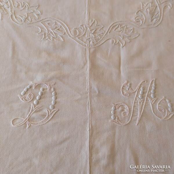 Antique embroidered tablecloth for sale!