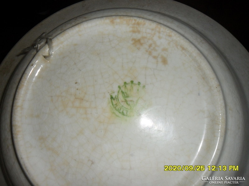 4 db népi antik hollóházi és apátfalvi fali tányér 