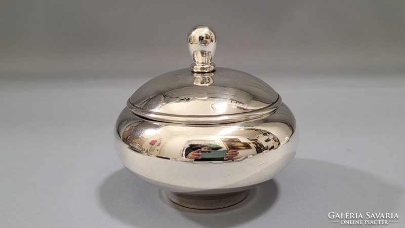 Antique silver sugar bowl