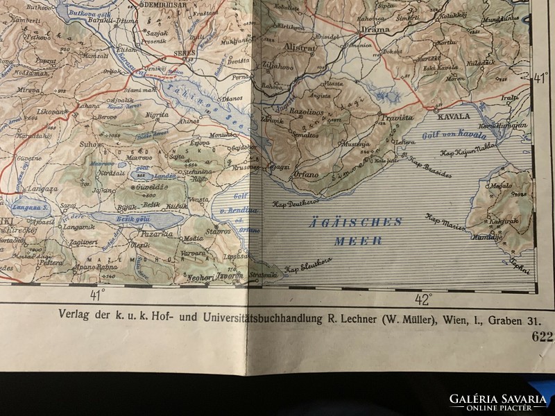 K.U.K. War map 1915 / Vienna