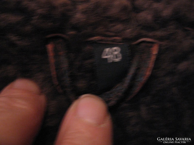 New genuine sheepskin leather men's jacket echt lammfell 48