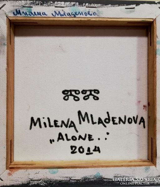 Milena mladenova - alone (2014) acrylic, canvas
