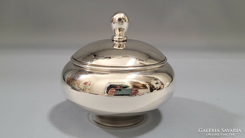 Antique silver sugar bowl