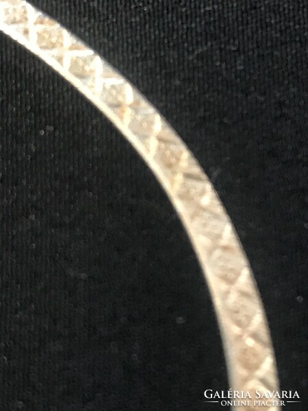 New! 925 marked silver bracelet! Pattern! 3 mm wide! 19 cm long!