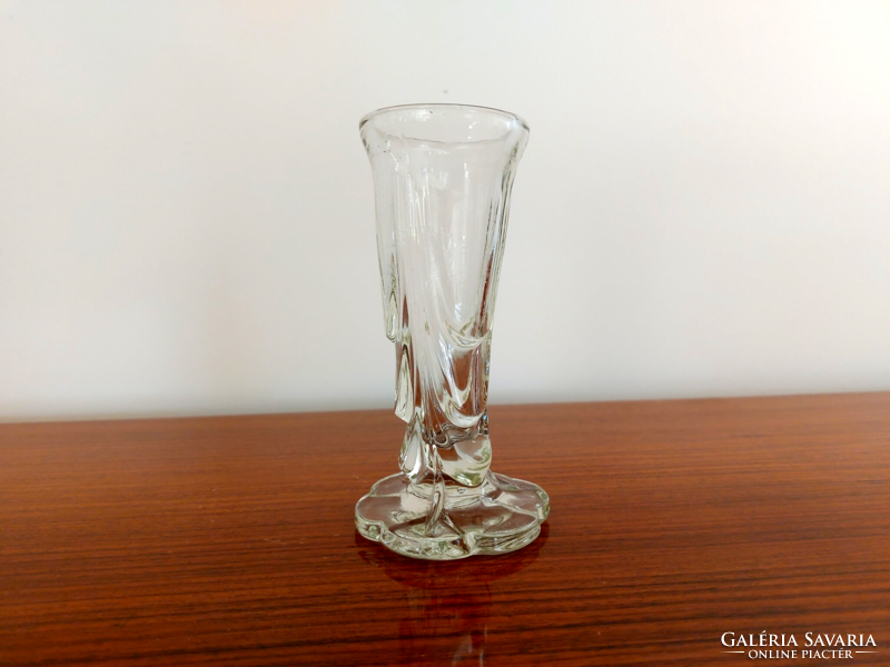 Régi üvegváza retro kis váza