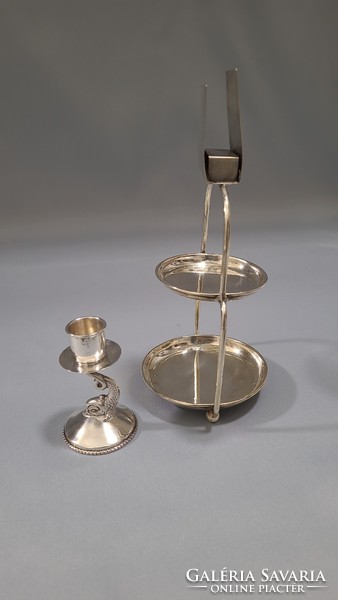 Antique silver special smoking set