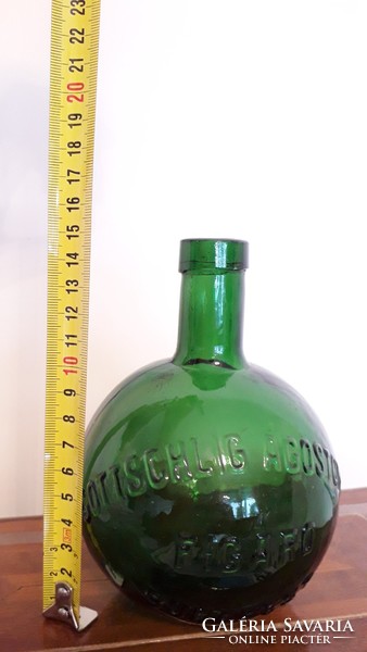 Régi italos üveg Gottschlig Ágoston R.T. Figaro Budapest likőrös palack