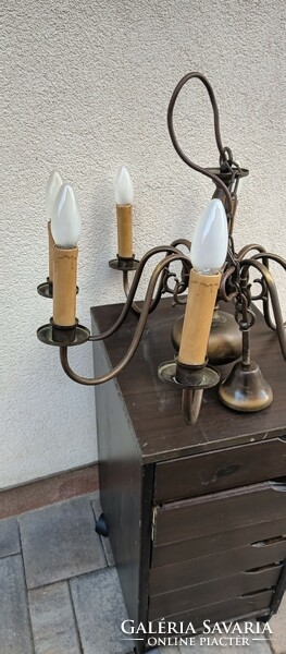 ﻿Flemish 8-branch candle chandelier in working condition. Negotiable.