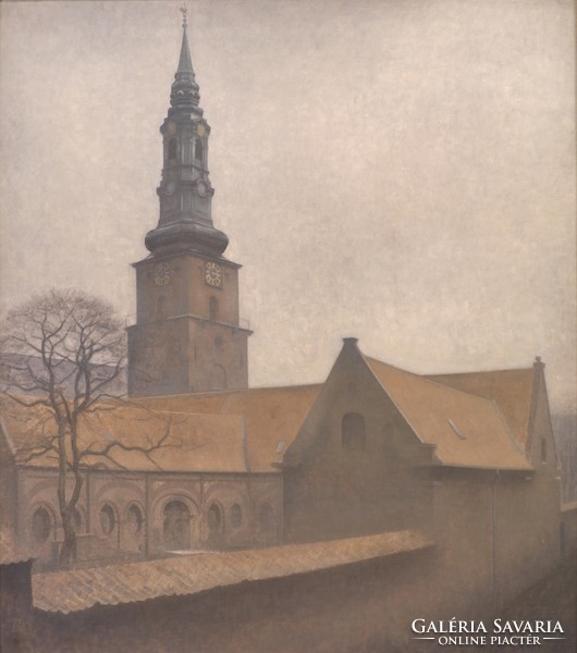 Vilhelm Hammershøi - St. Peter's Church in Copenhagen - reprint