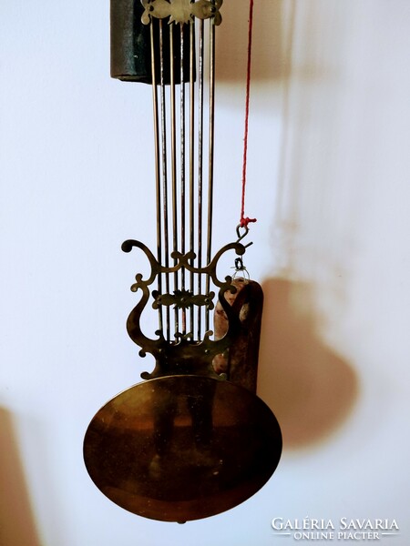 Antique French comptoise clock with striking mechanism