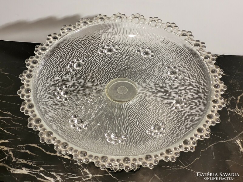 28cm glass footed cake plate -- centerpiece fruit serving cake plate plate fruit plate