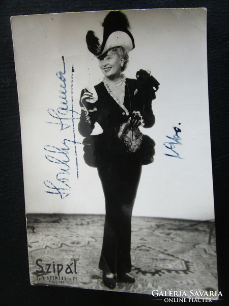 Honthy hanna operetta prima donna inn queen actress 1960 photo signed autograph autographed