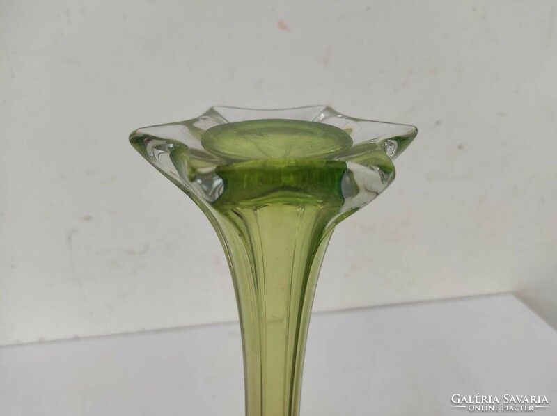 Antique shaped colored glass flower vase 59 6853