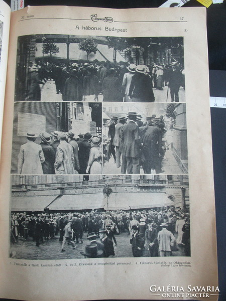 1914 Az Érdekes Újság I. VILÁGHÁBORÚ HÁBORÚS BUDAPEST - SPORT GAZDAG KÉPANYAG