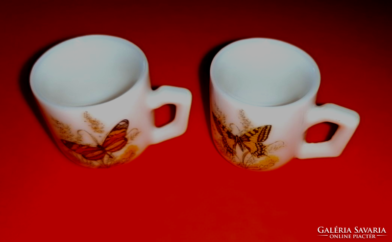 Butterfly porcelain 2.8 cm. Mini cup for doll house. 47.
