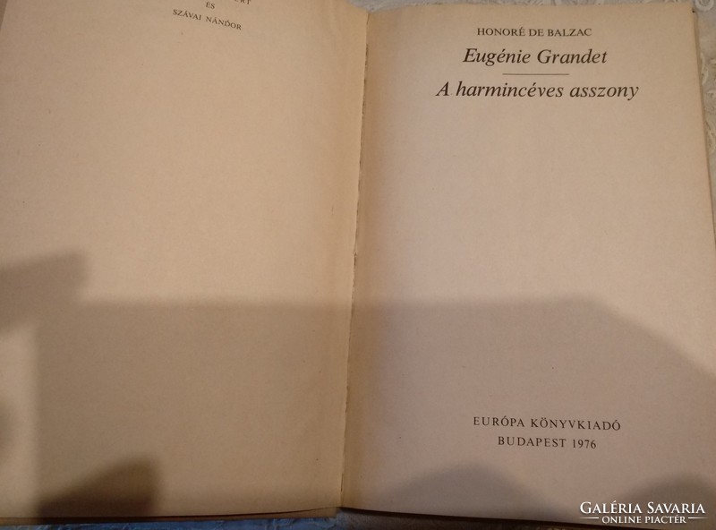 Balzac: A harmincéves asszony, Eugenie Grandet, Ajánljon!