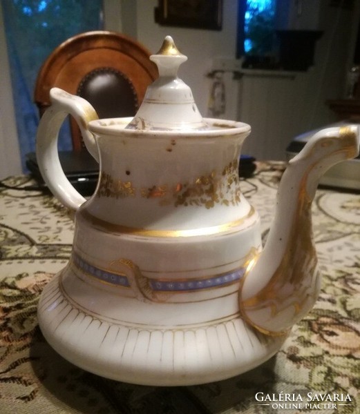 Prague hand-painted Bieder teapot - 1840s - art&decoration