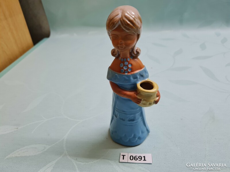 T0691 ceramic jug girl 17 cm