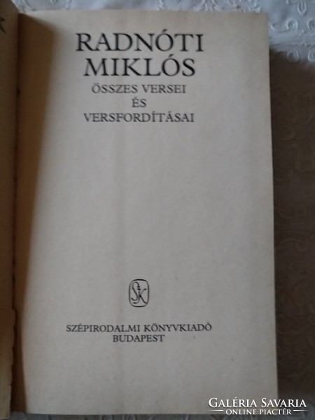 Radnóti Miklós összes versei és versfordításai, Ajánljon!