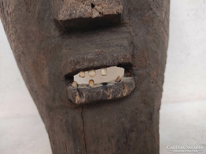 Antik afrikai fa maszk Kongó africká maska sérült 100 dob 96 6765