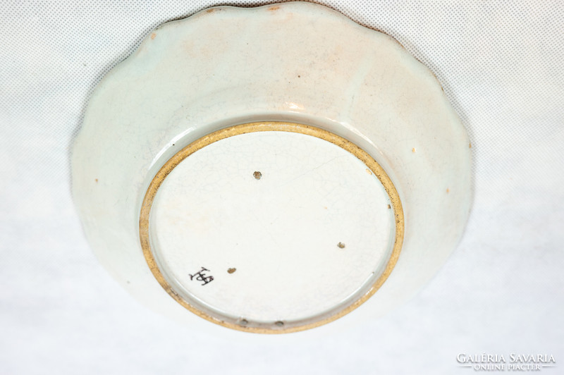 Stomfa plate, 19th century, tin-glazed faience, marked 