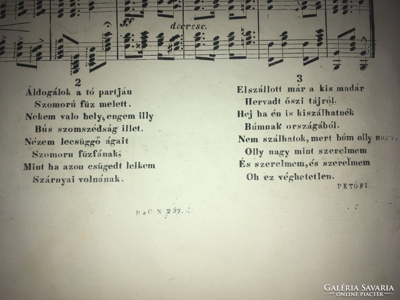Antique sheet music! /1800s/the latest and most beautiful 101 Hungarian folk songs in gypsy style, for violin ..