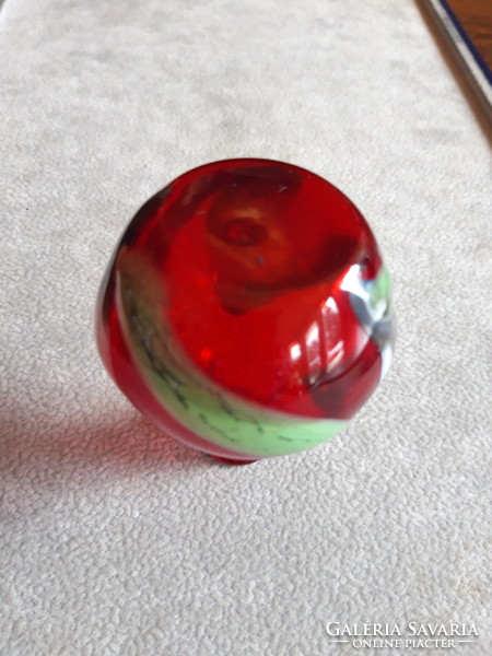 Small blown glass bottle