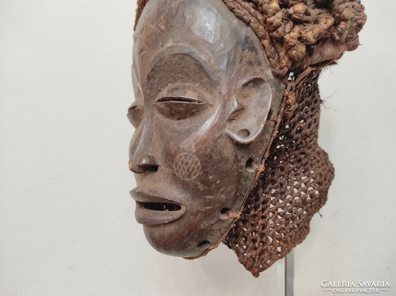 Antique African mask Chokwe ethnic group Angola 105 drop 47 6753