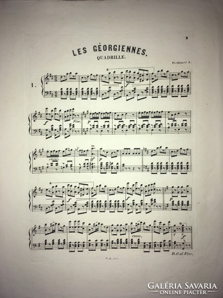 / 1864 / Les géorgiennes opera- bouffe en 3 actes musique a. Pischinger. Pest chez rose valley