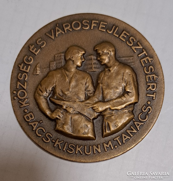 For Village and Urban Development - Bács-Kiskun County Council bronze medal, box-3