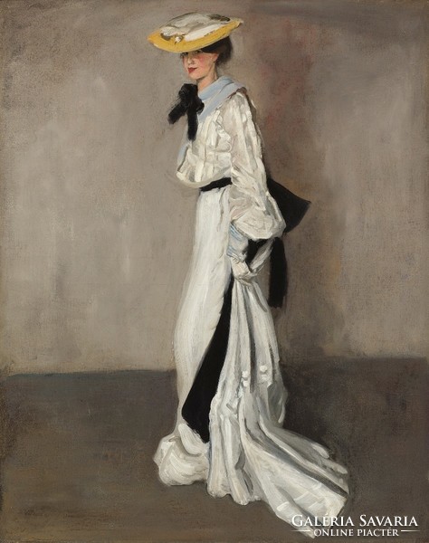 Alfred Henry Maurer - Lány fehér ruhában - reprint