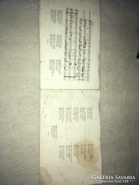 Antik kotta!/1833/ Nemzeti Nóták. / Készítette és pianofortéra alkalmaztatta Rosenthal Márk. 2.Füzet